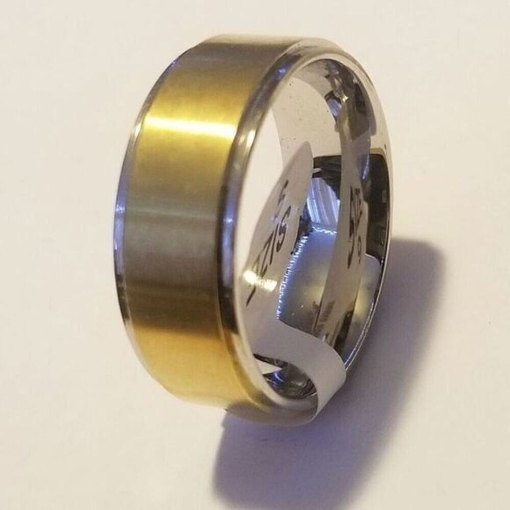 New 316L stainless steel band‎ ring size 10